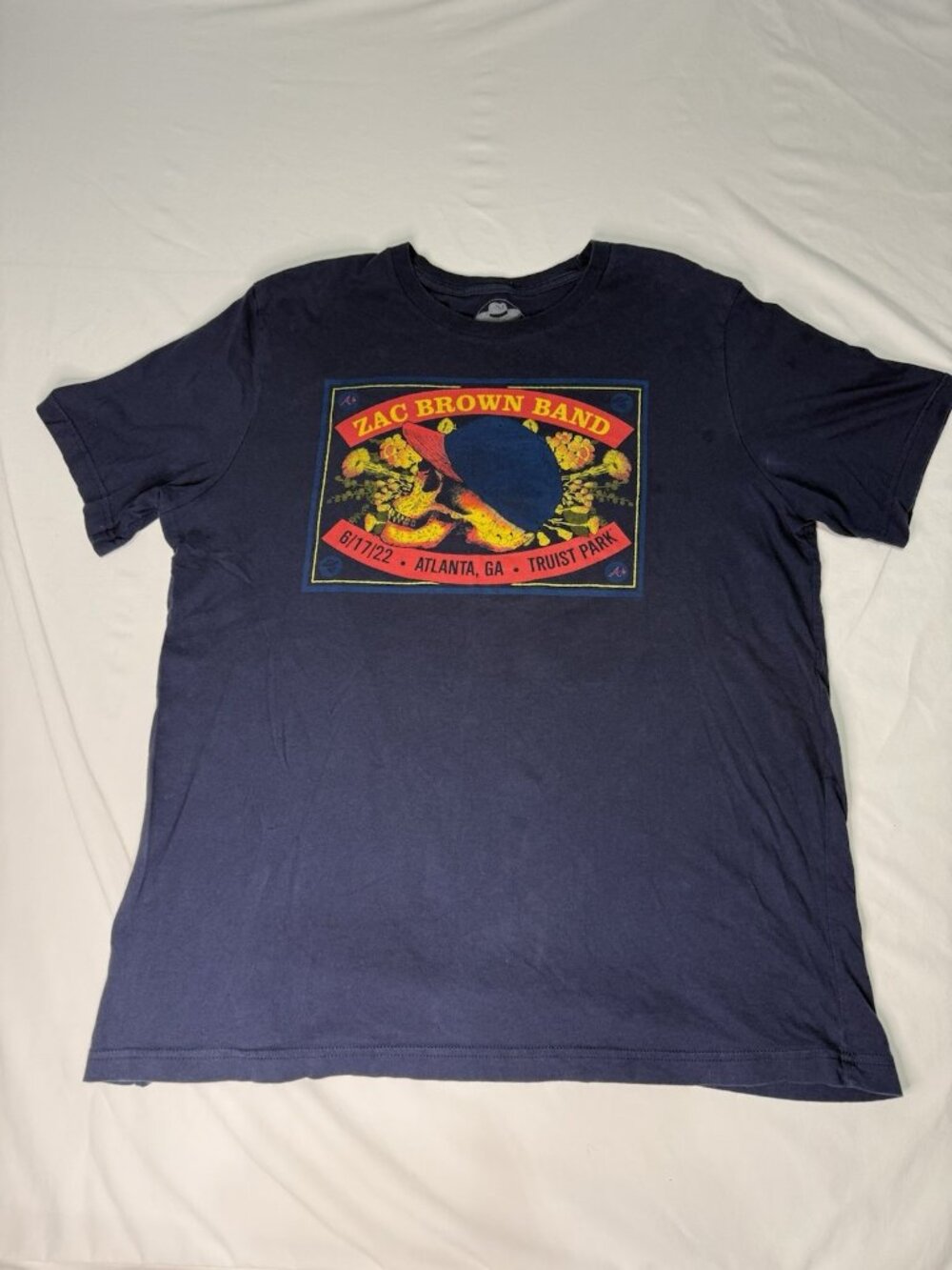 Men’s ZAC BROWN BAND Truist Park Atlanta Georgia Tee Shirt XL